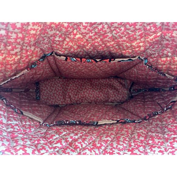 Vera Bradley Crossbody Bag with Floral Design - Red, Green, Tan - Picture 5 of 13